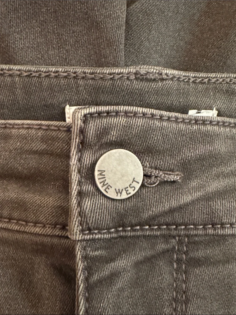 Women’s Nine West Black Denim Frayed Hem Denim Shorts - 12